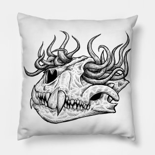 Skull logo 2 Pillow