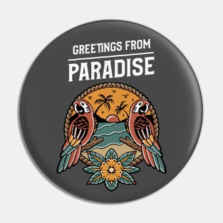 Tropical Paradise Pin