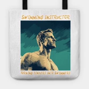 swim instructor, swim coach, swimming trainning, fun designs v9 Tote