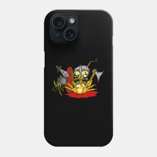 Grumpy Chicken Viking Phone Case