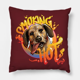 Smoking Hot (Dog) Pillow