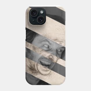 Head for The Battle of Anghiari by Leonardo da Vinci and Jack Nicholson in Shining Phone Case