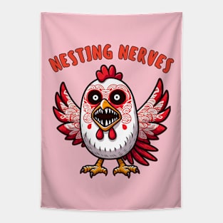 Anxiety chicken Tapestry