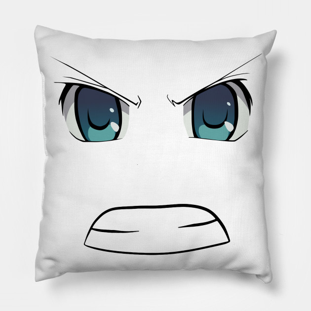 Angry Anime Face Angry Face Pillow Teepublic