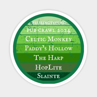 Wilmington NC Pub Crawl 2024 - St. Patrick's Day Magnet