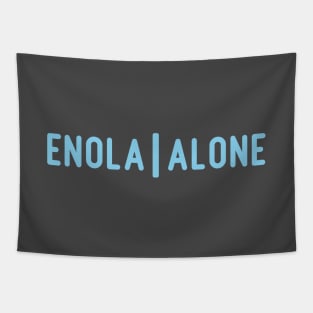 Enola Alone 2, blue Tapestry