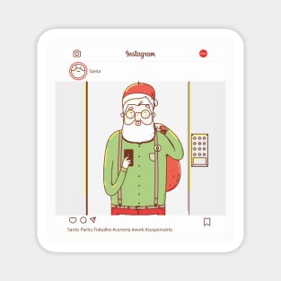 Santa Claus Selfie Magnet