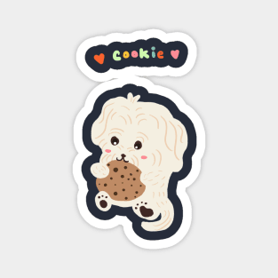 Dog Eating Cookie Magnet