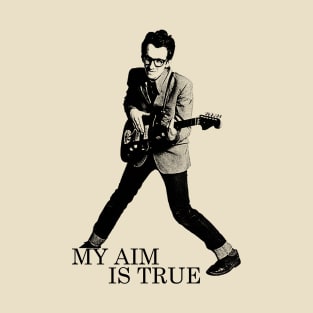 My Aim is True - Ink Retro Graphic T-Shirt