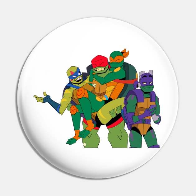 ROTTMNT Family Bonding Moment Pin by SassyTiger