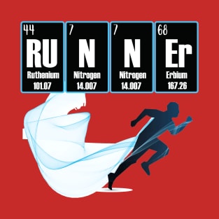 Runner Periodic Table Elements T-Shirt