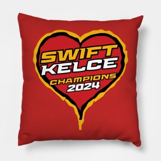 Swift Kelce Champions 2024 Pillow