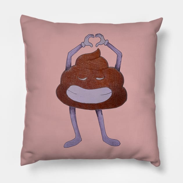 Lovely Poop Pillow by RibeiroArt