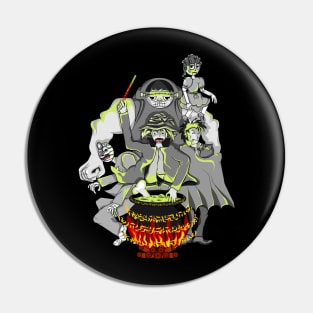 witches and monsters classic Pin