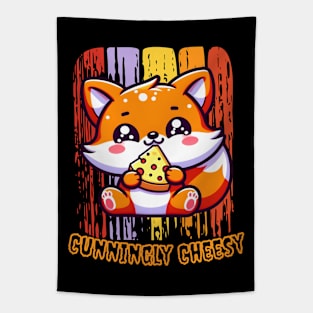 Cunningly cheesy fox Tapestry