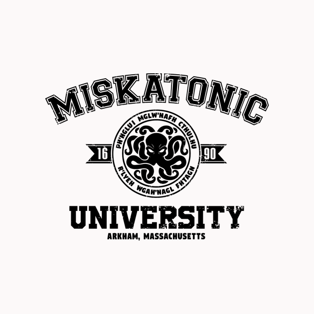 Miskatonic University (Black) by Miskatonic Designs