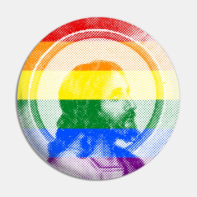 Rainbow Jesus Pin by TeeLabs