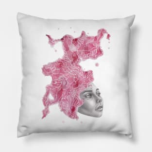 Strange Lady - Pink Pillow