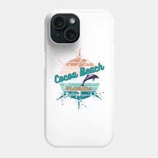 Cocoa  Beach Florida Exploding Retro Sunset Phone Case