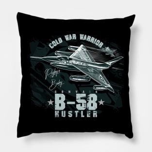 Convair B58 Hustler Fighterjet Vintage Aircraft Pillow