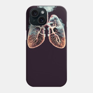 AI - Smoking lungs Phone Case