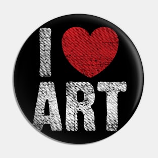 I Heart Art Pin