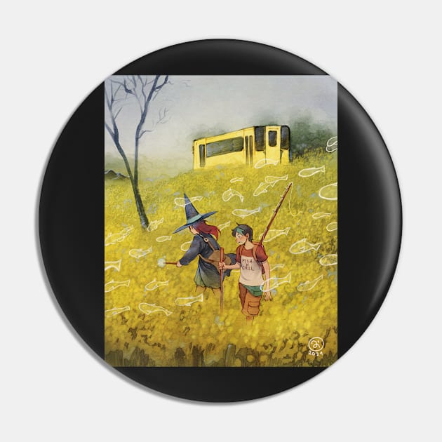 Yellow fields Pin by SimzArt