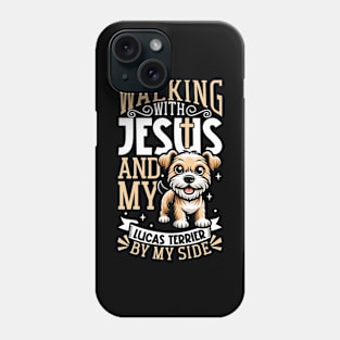 Jesus and dog - Lucas Terrier Phone Case
