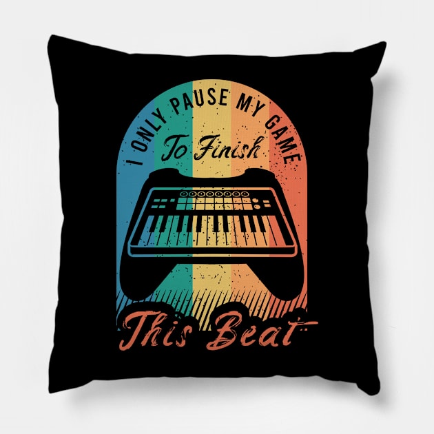 Beatmaker Design for a Music Producer Pillow by AlleyField