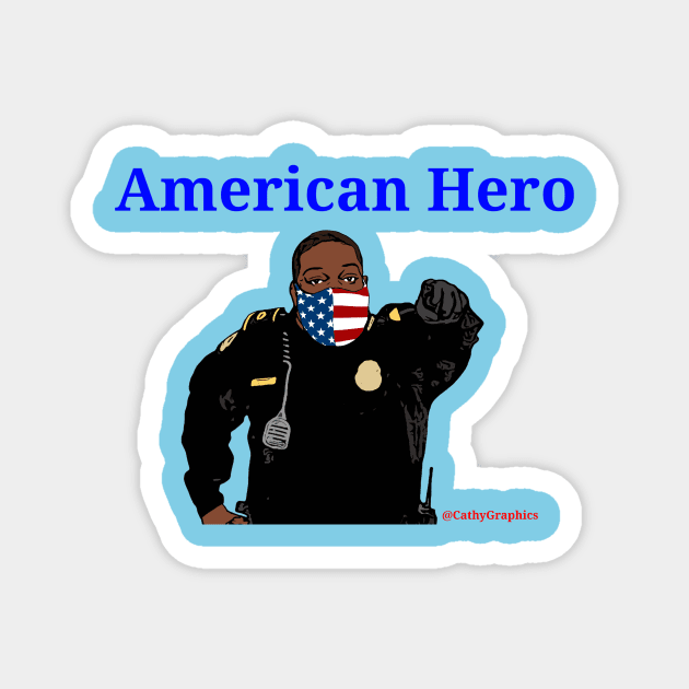 American Hero Magnet by CathyGraphics