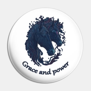 Grace and power, horse Pin