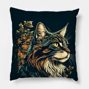 Funny Cat Vintage PewPewPew - Love Cats Pillow