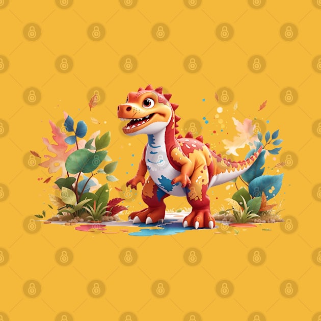 Cute Jurassic T-Rex Tyrannosaurus Rex by Jurassic Merch