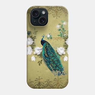 Wonderful peacock, vintage Phone Case