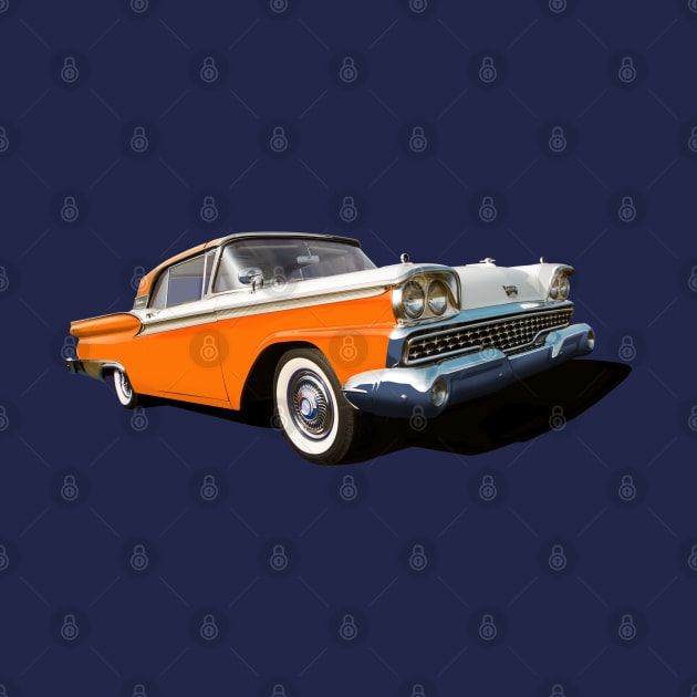 1959 Ford Galaxie in orange by candcretro