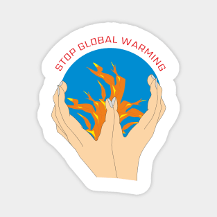 Stop global warming Magnet