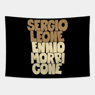 Sergio Leone and Enio Morricone - Movie Dream Team Tapestry