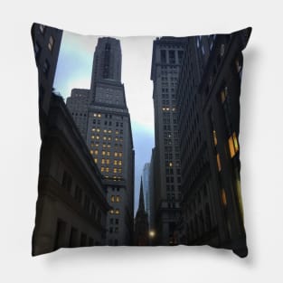 Wall Street, Manhattan, New York City Pillow