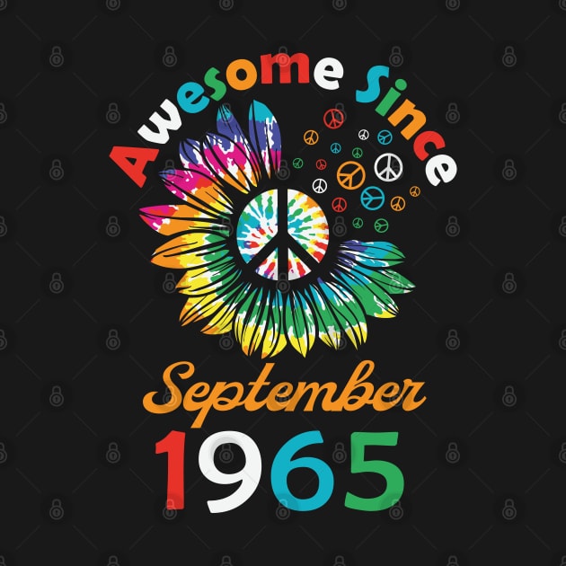 Funny Birthday Quote, Awesome Since September 1965, Retro Birthday by Estrytee