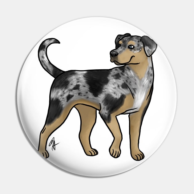 Dog - Catahoula Leopard Dog - Blue Leopard Tan Pin by Jen's Dogs Custom Gifts and Designs