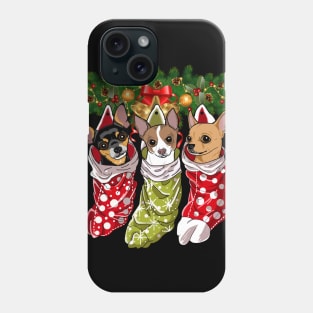 Chihuahuas Socks Christmas Gifts Dogs Lovers Phone Case