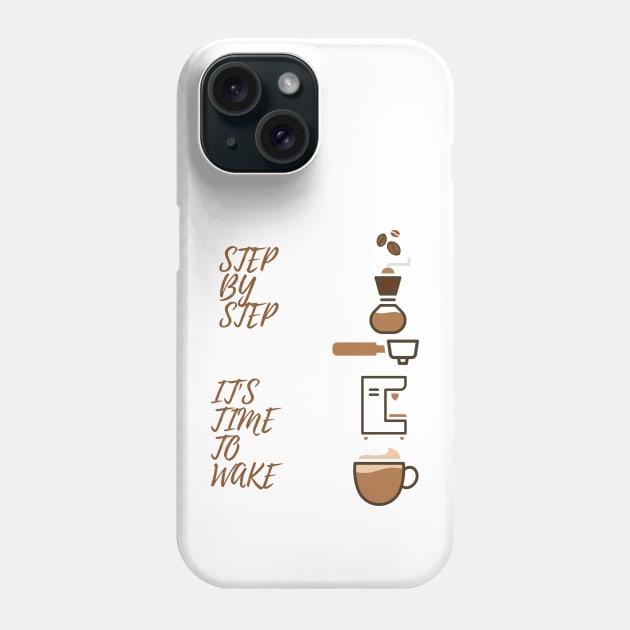 ITS COFFEE TIME Phone Case by Qurax