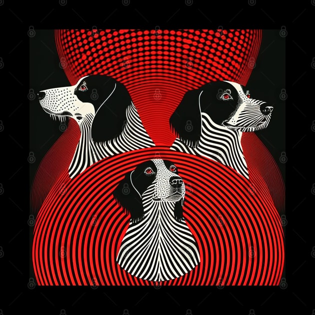 Abstract Dogs by TooplesArt