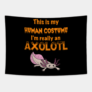 This is my Human Costume, I'm really an Axolotl Tapestry