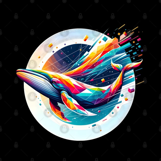 Cosmic Voyage Whale by The Tee Bizarre
