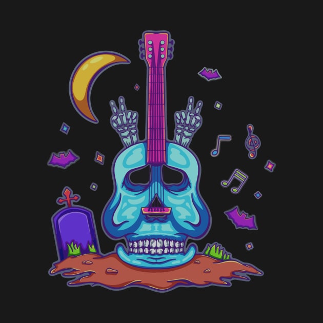 death cartoon guitar by OoZ Room