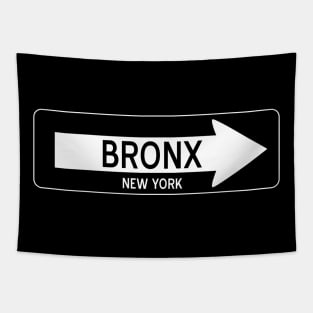 Bronx New York One Way Sign Tapestry