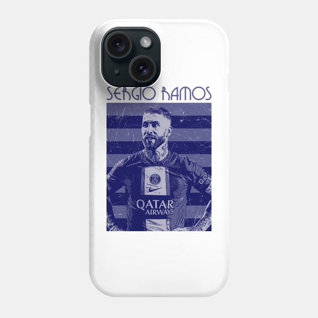 Sergio ramos - Soccer player, paris saint germain Phone Case by Aloenalone