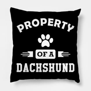 Dachshund dog - Property of a dachshund Pillow