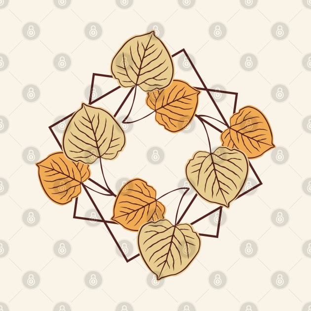 Aspen Leaves in Squares by lents